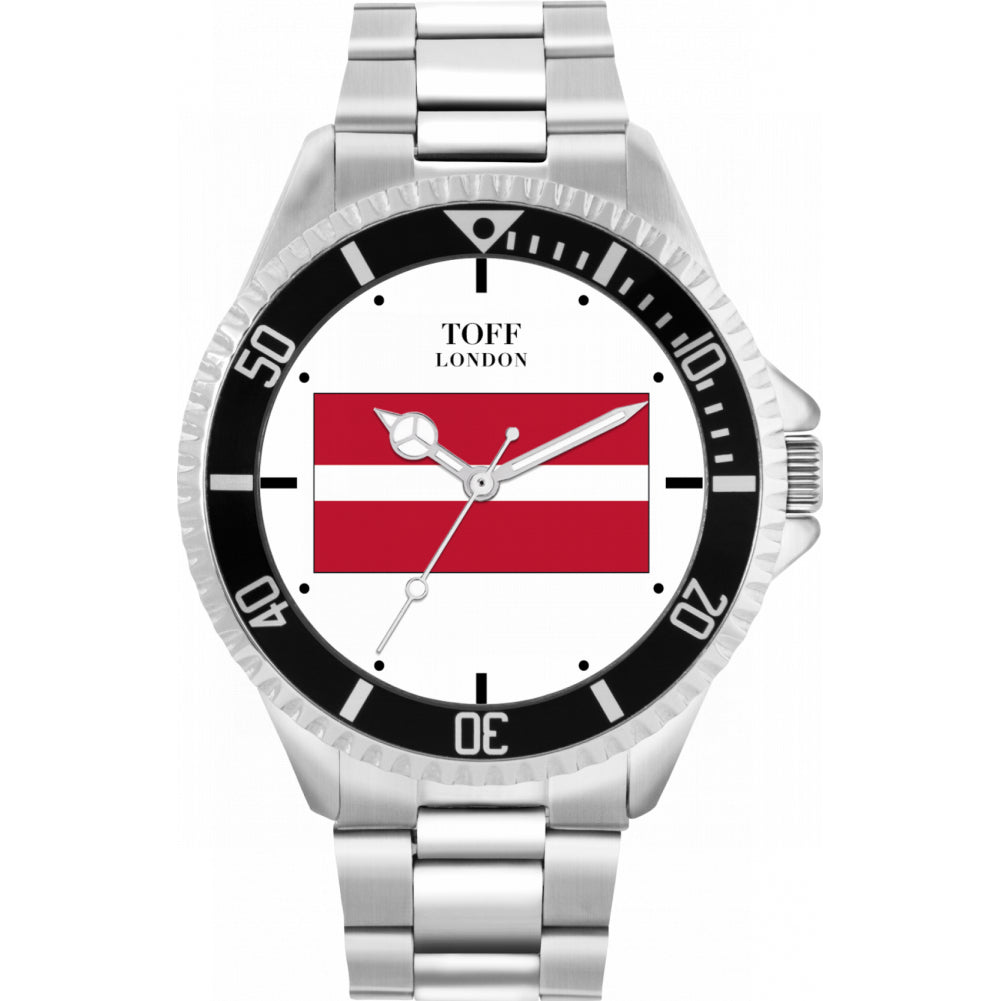Mens Latvia Flag Watch