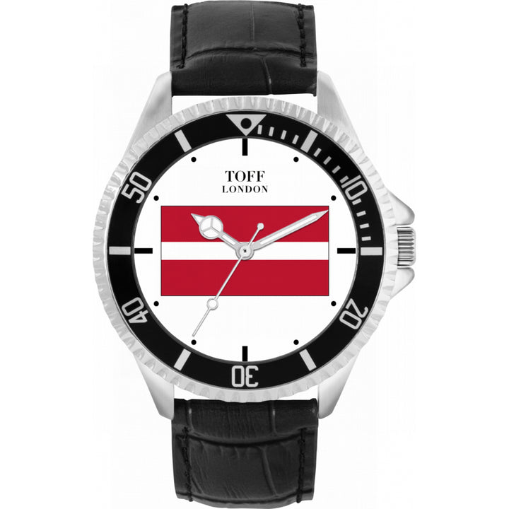 Mens Latvia Flag Watch