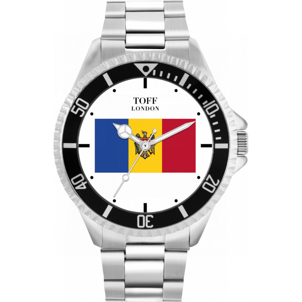 Mens Moldova Flag Watch