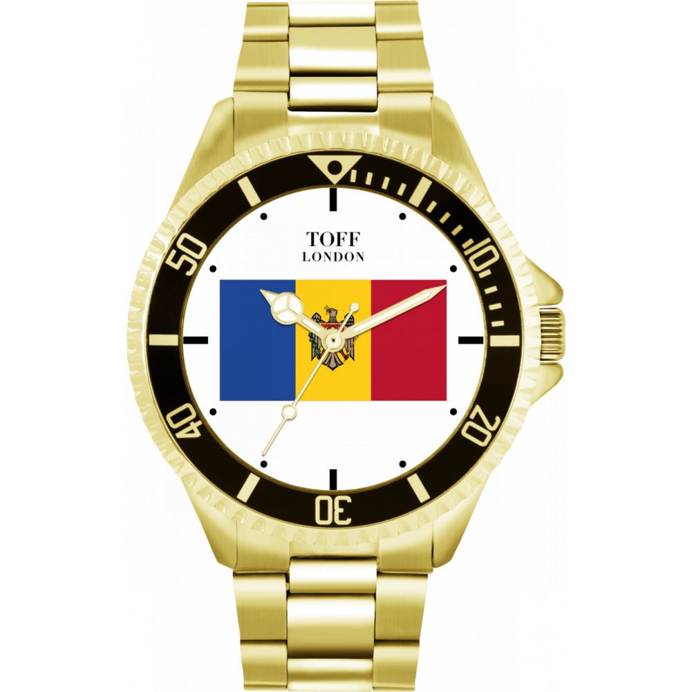Mens Moldova Flag Watch