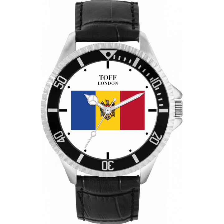 Mens Moldova Flag Watch