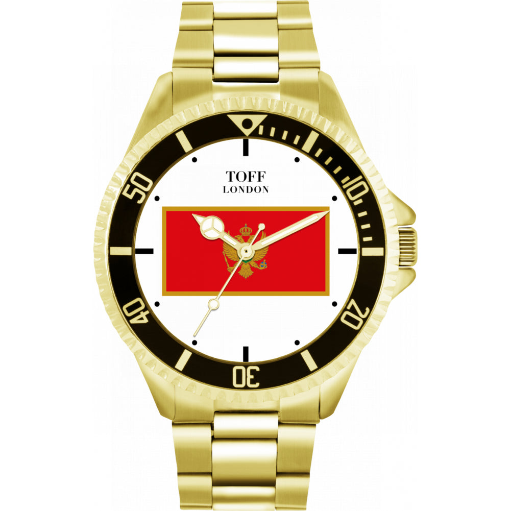 Mens Montenegro Flag Watch