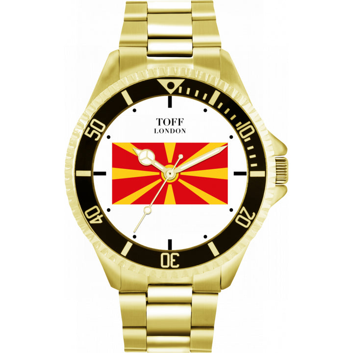 Mens North Macedonia Flag Watch