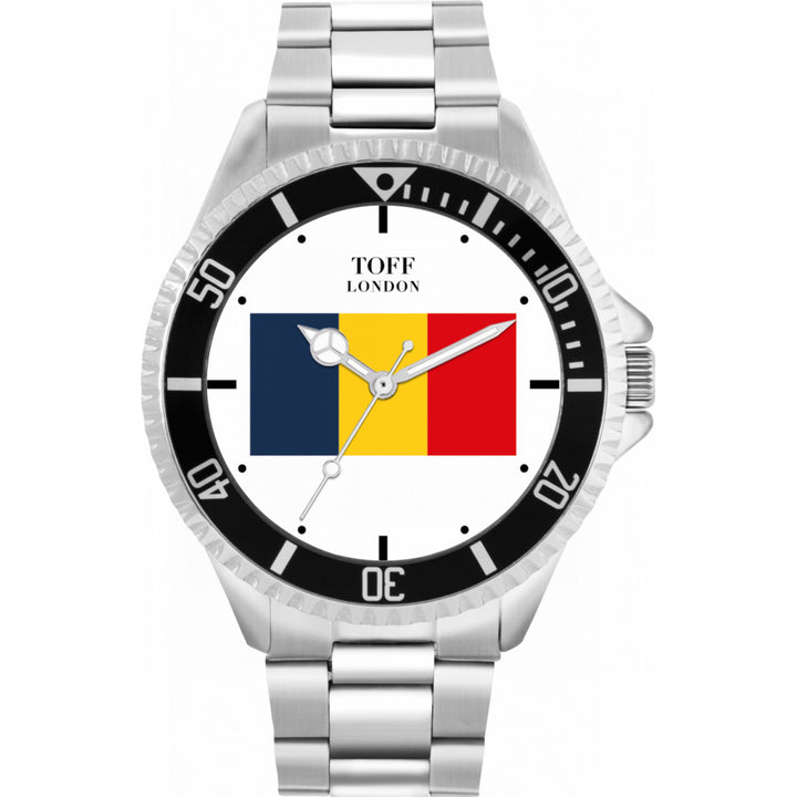 Mens Romania Flag Watch