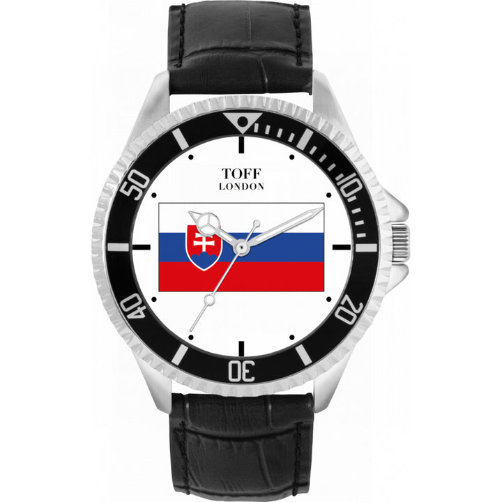 Mens Slovakia Flag Watch