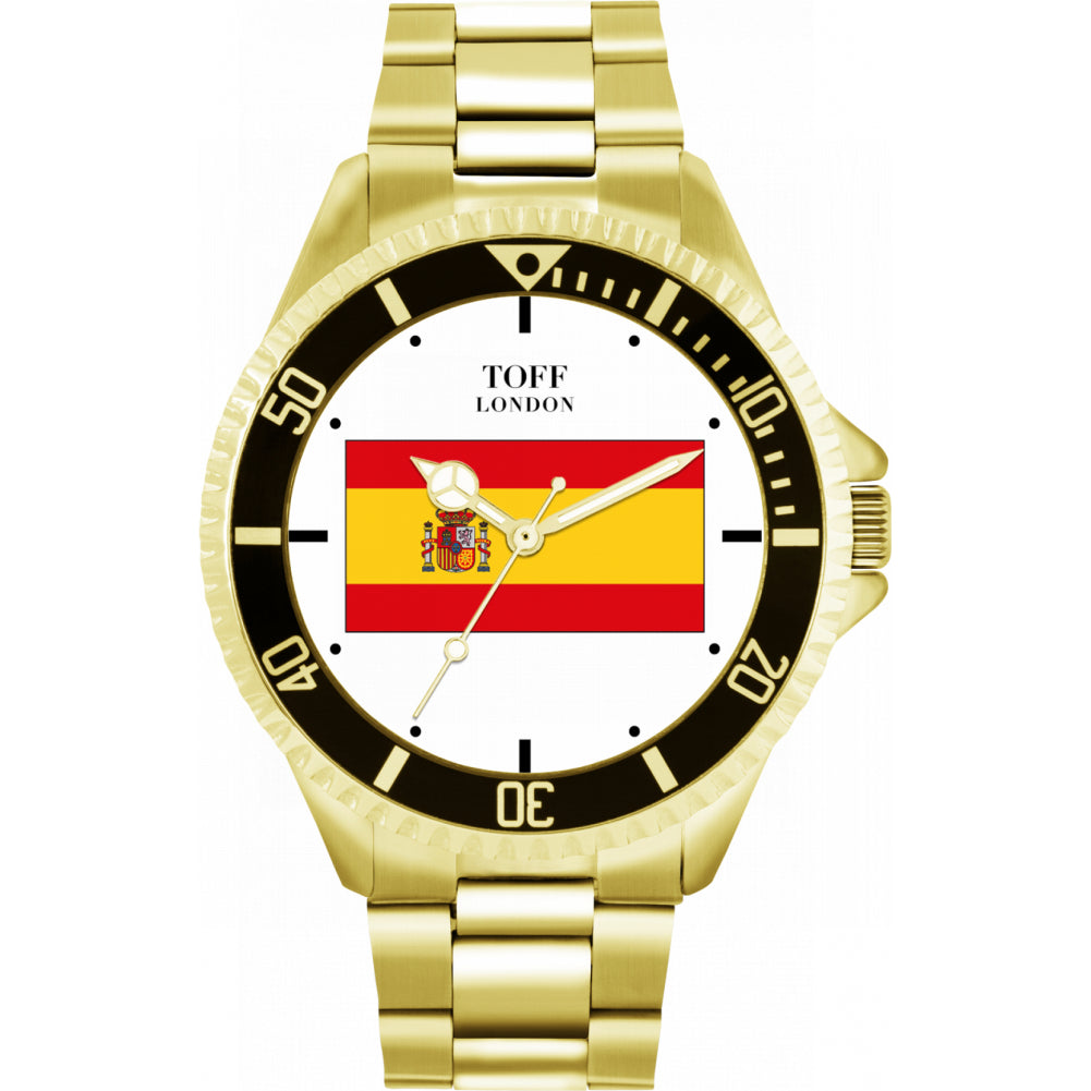 Mens Spain Flag Watch