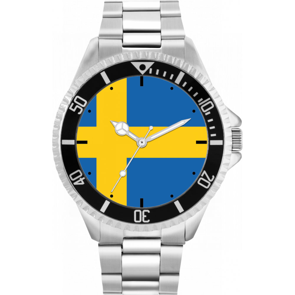 Mens Sweden Flag Watch