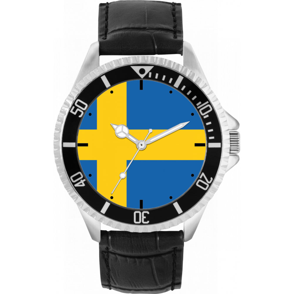 Mens Sweden Flag Watch