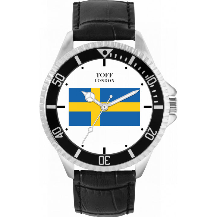 Mens Sweden Flag Watch