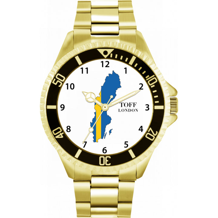 Mens Sweden Flag Watch