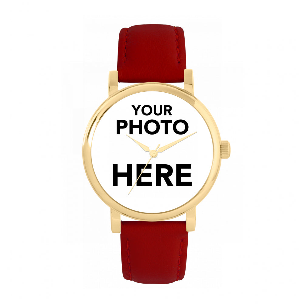 Ladies Personalised Photo Engraved Gift Watch