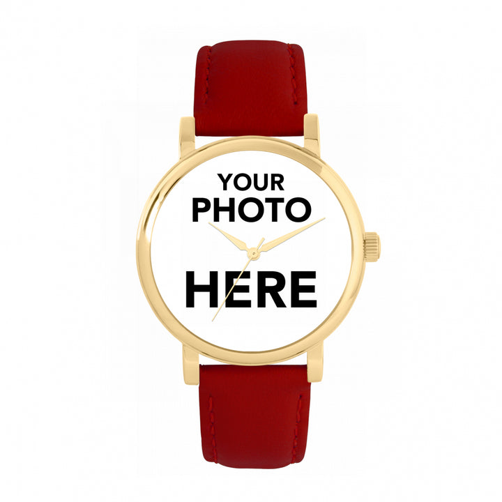 Ladies Personalised Photo Engraved Gift Watch