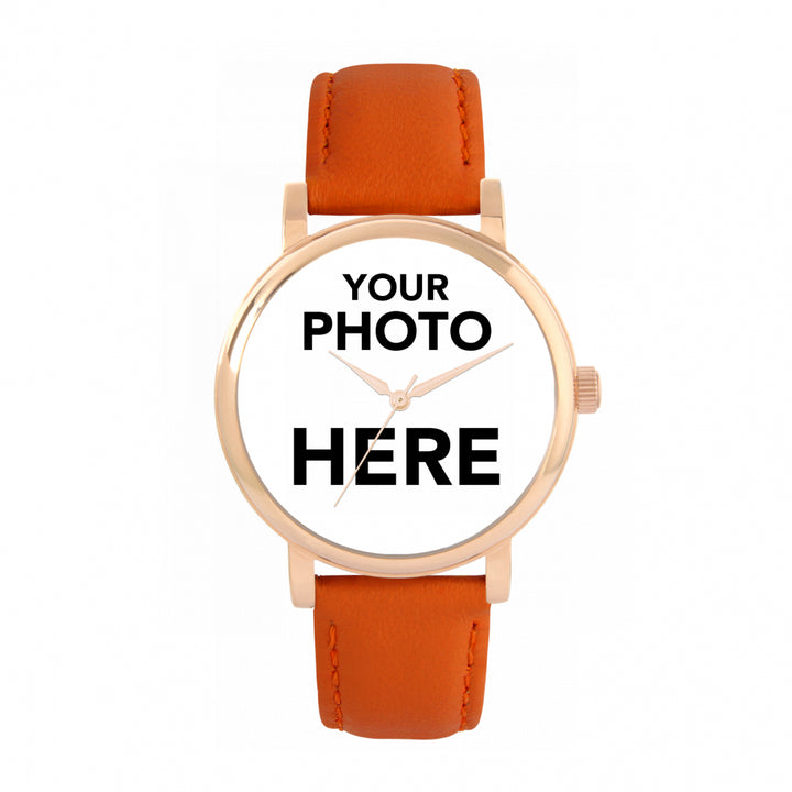 Ladies Personalised Photo Engraved Gift Watch