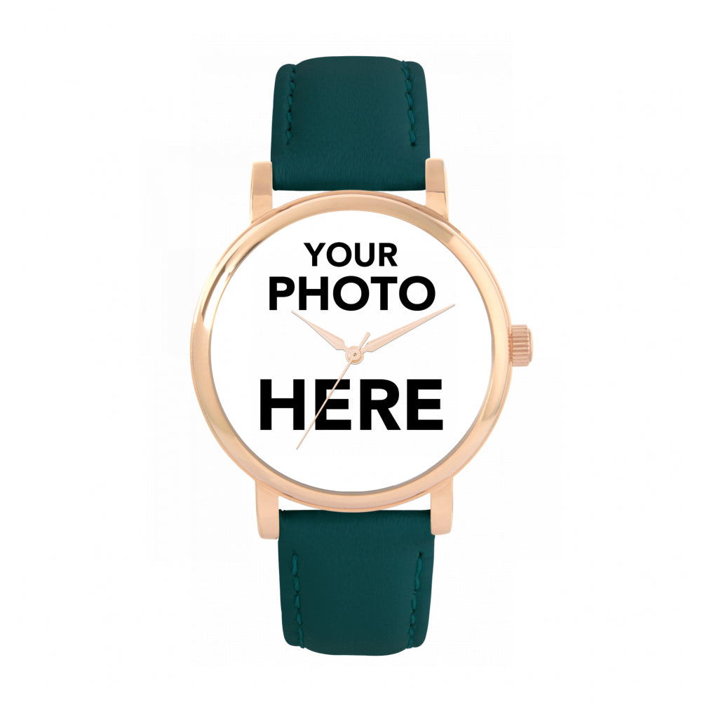Ladies Personalised Photo Engraved Gift Watch