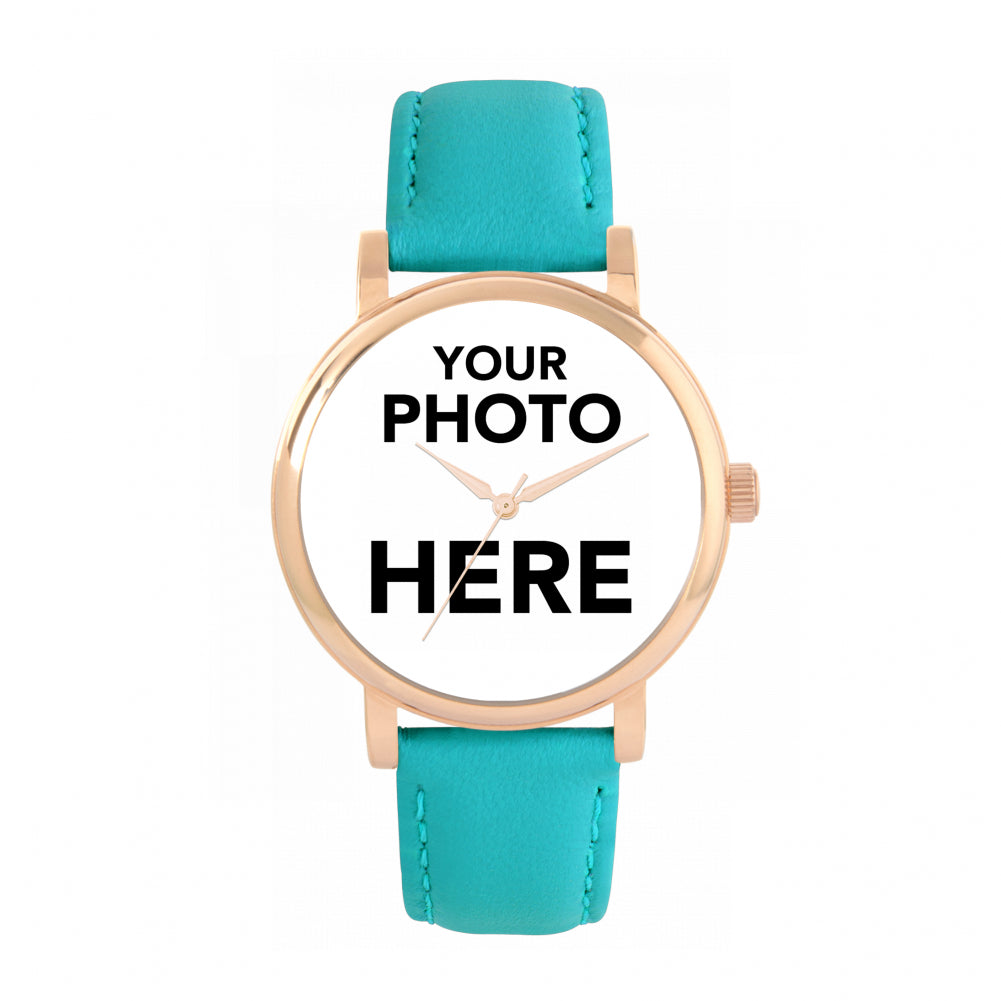 Ladies Personalised Photo Engraved Gift Watch