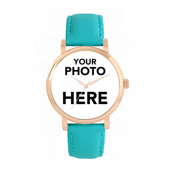 Ladies Personalised Photo Engraved Gift Watch