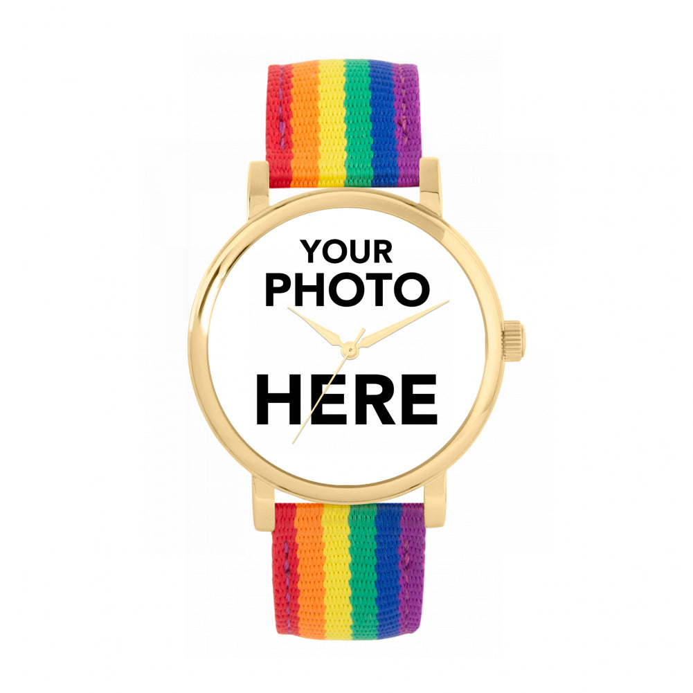 Ladies Personalised Photo Engraved Gift Watch
