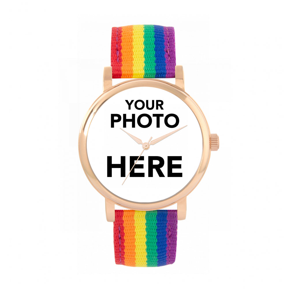 Ladies Personalised Photo Engraved Gift Watch