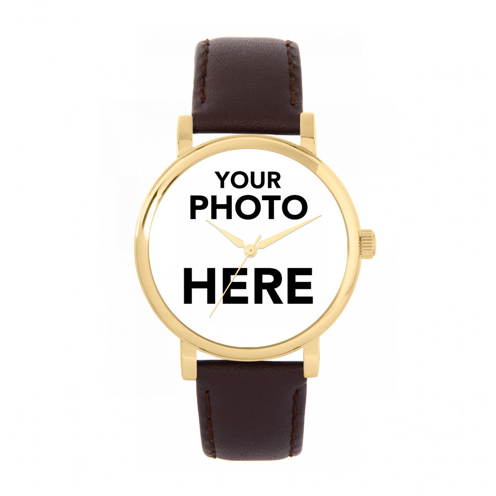 Ladies Personalised Photo Engraved Gift Watch