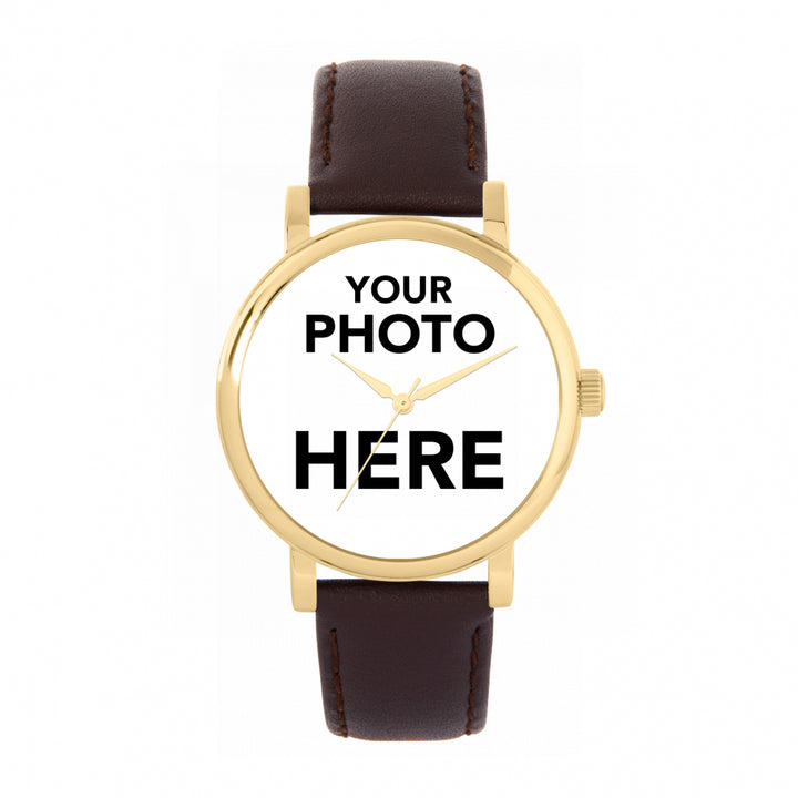 Ladies Personalised Photo Engraved Gift Watch