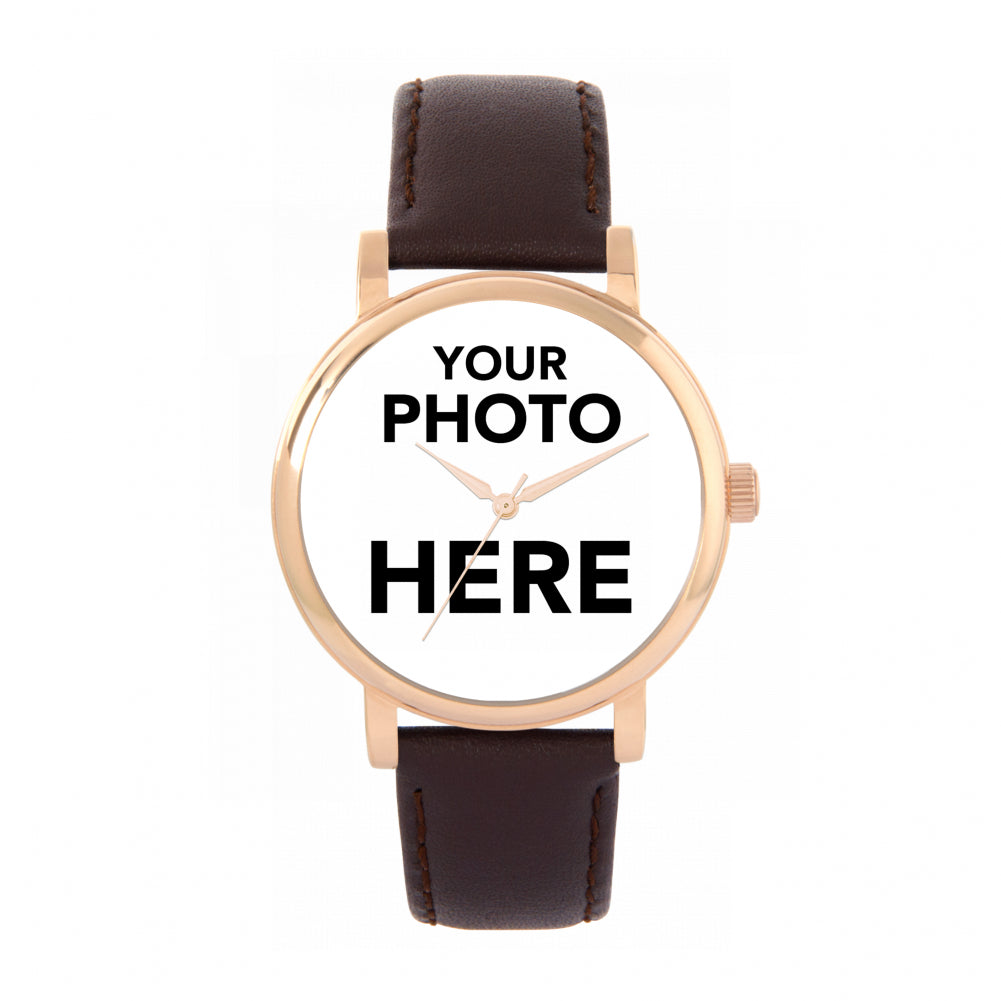Ladies Personalised Photo Engraved Gift Watch