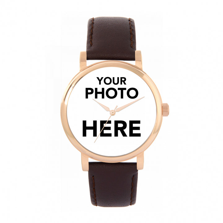 Ladies Personalised Photo Engraved Gift Watch