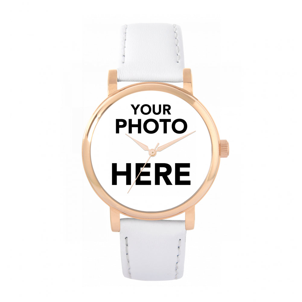 Ladies Personalised Photo Engraved Gift Watch