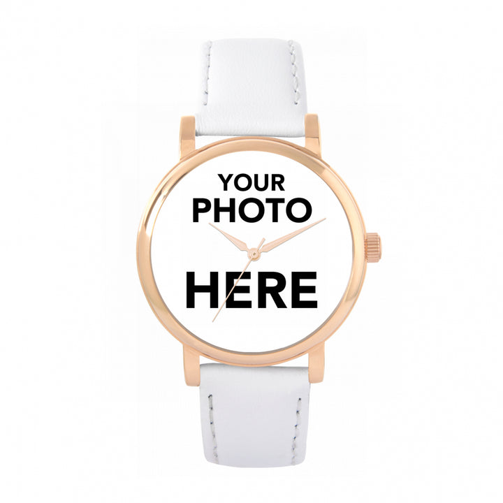 Ladies Personalised Photo Engraved Gift Watch