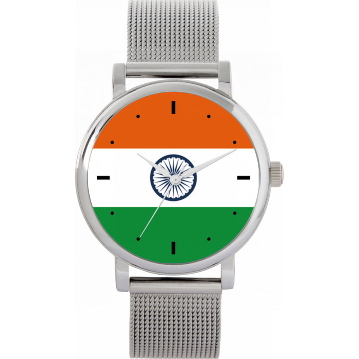Ladies India Flag Watch