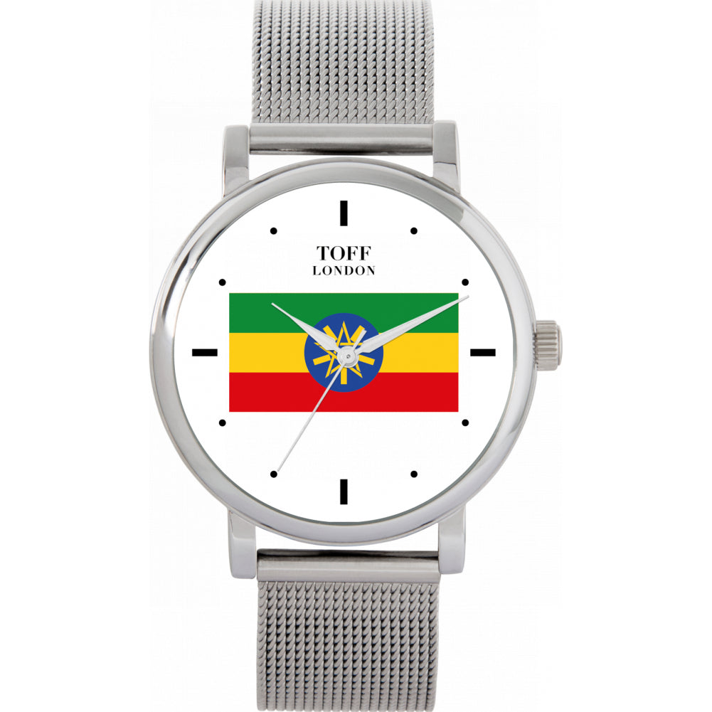 Ladies Ethiopia Flag Watch