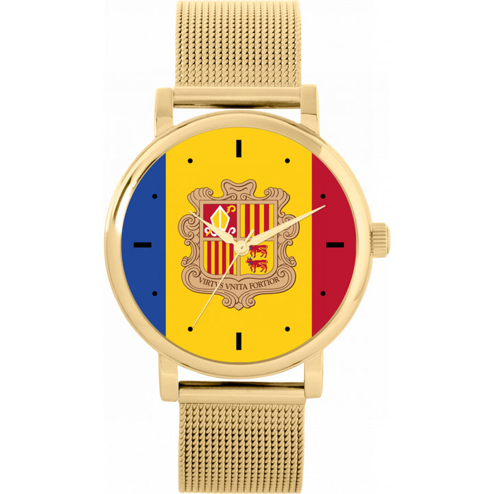 Ladies Andorra Flag Watch