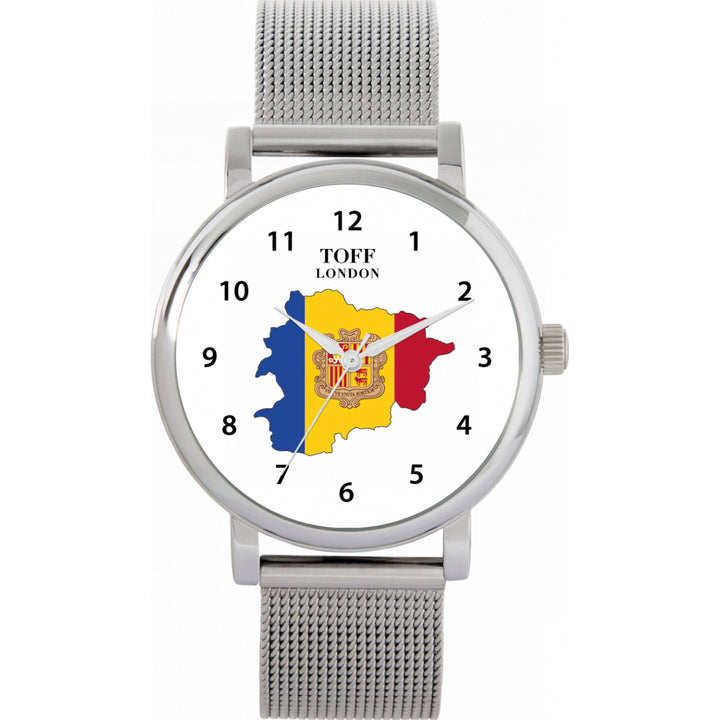 Ladies Andorra Flag Watch