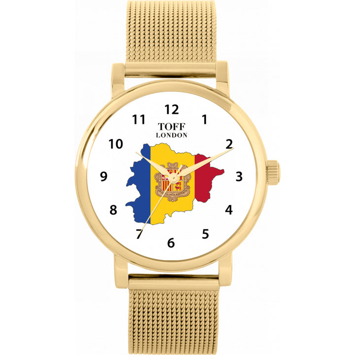 Ladies Andorra Flag Watch