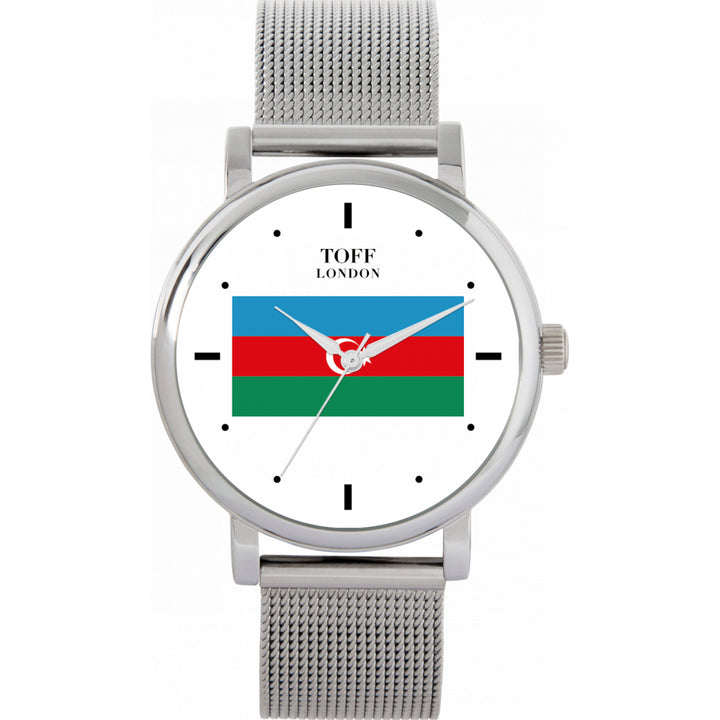 Ladies Azerbaijan Flag Watch
