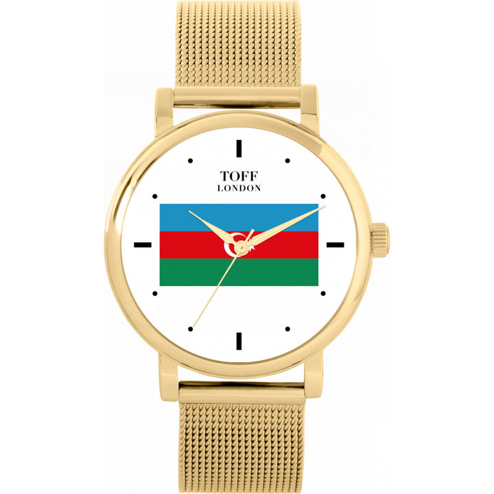 Ladies Azerbaijan Flag Watch