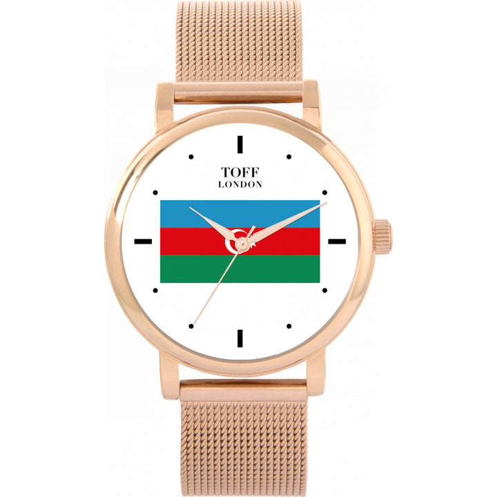 Ladies Azerbaijan Flag Watch