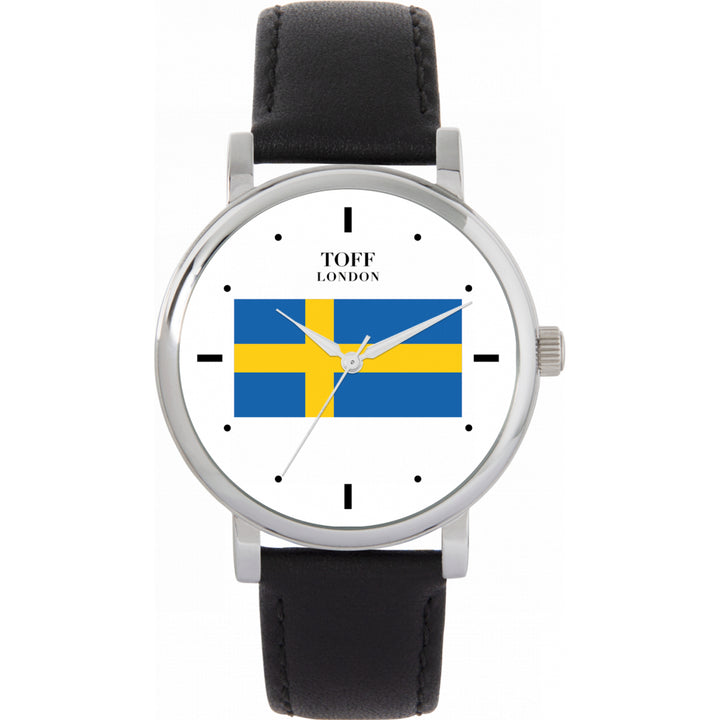 Ladies Sweden Flag Watch