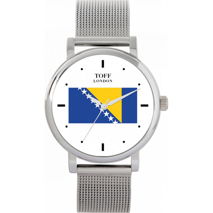 Ladies Bosnia and Herzegovina Flag Watch