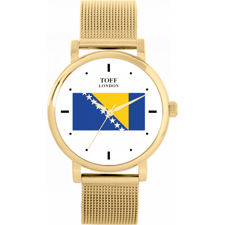 Ladies Bosnia and Herzegovina Flag Watch