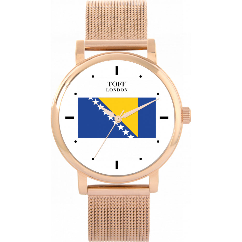Ladies Bosnia and Herzegovina Flag Watch