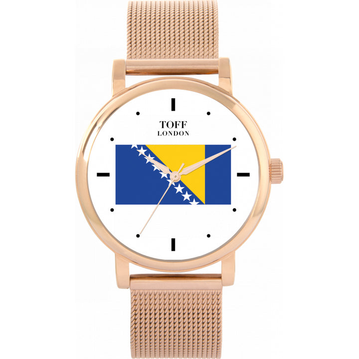 Ladies Bosnia and Herzegovina Flag Watch
