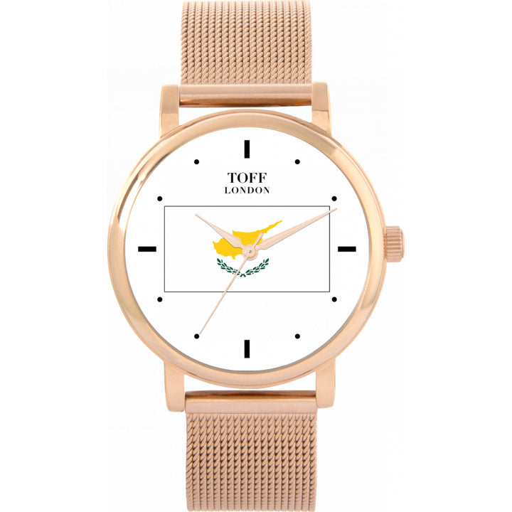 Ladies Cyprus Flag Watch