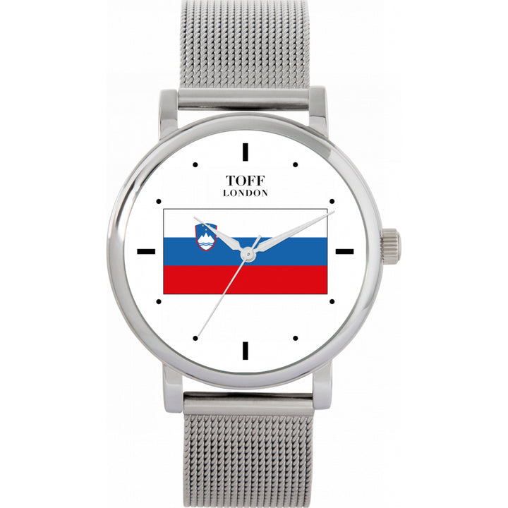 Ladies Slovenia Flag Watch