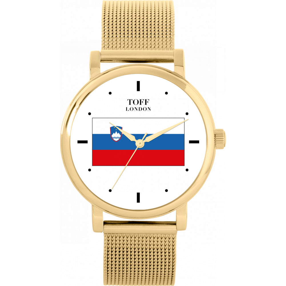 Ladies Slovenia Flag Watch