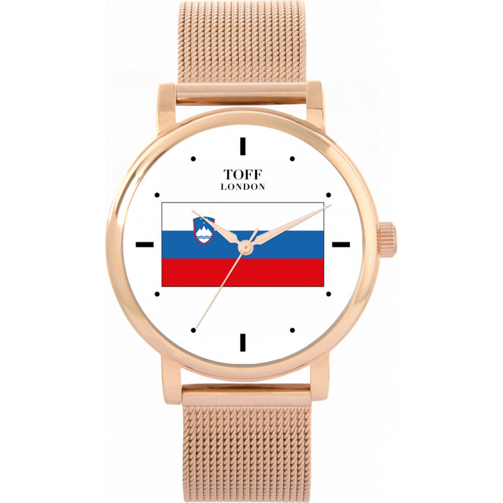 Ladies Slovenia Flag Watch