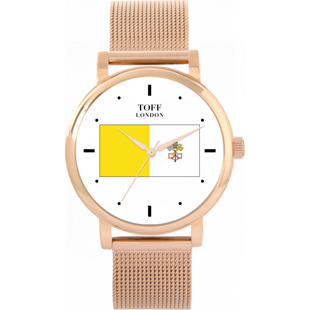 Ladies Vatican City Flag Watch