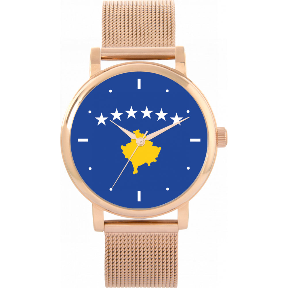 Ladies Kosovo Flag Watch