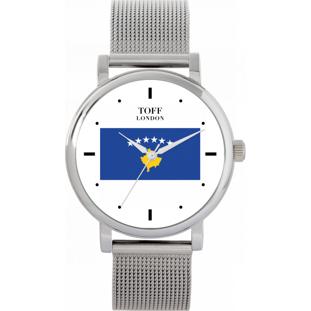 Ladies Kosovo Flag Watch