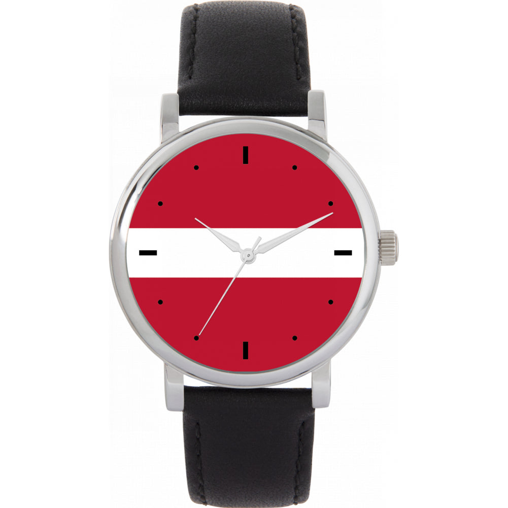 Ladies Latvia Flag Watch