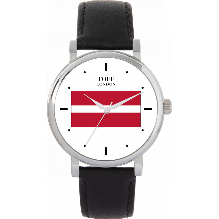 Ladies Latvia Flag Watch